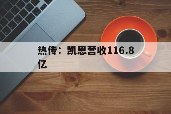 热传：凯恩营收116.8亿(凯恩工资)|DT电子